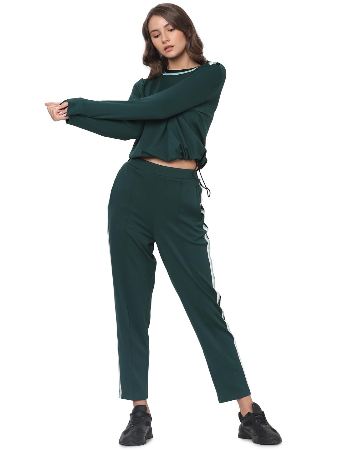 Women's Polyester Blend Round Neck Sweatshirt - Image 5