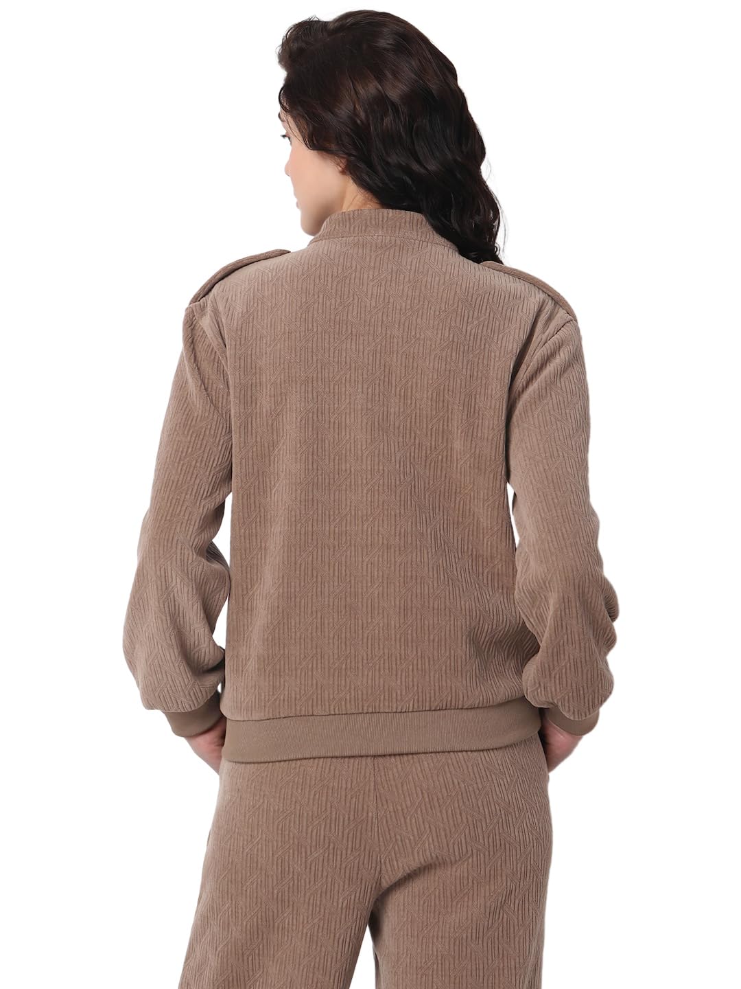 Women's Polyester Blend Round Neck Sweatshirt - Image 4