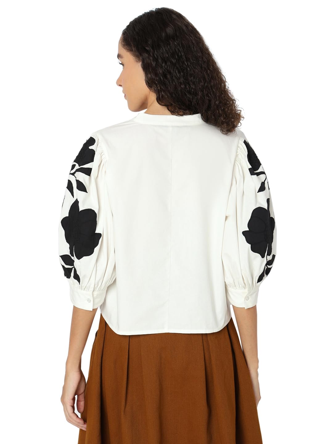 Women's Cotton Solid Regular Fit T-Shirt - Image 4