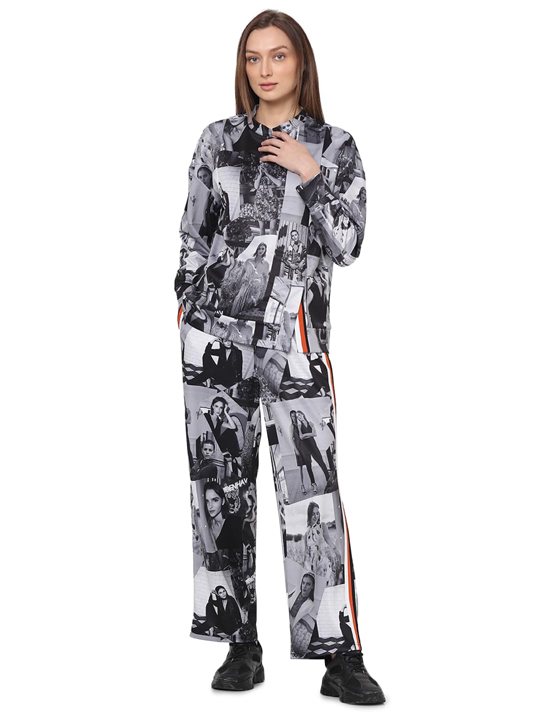 Women's Polyester Blend Round Neck Sweatshirt - Image 5