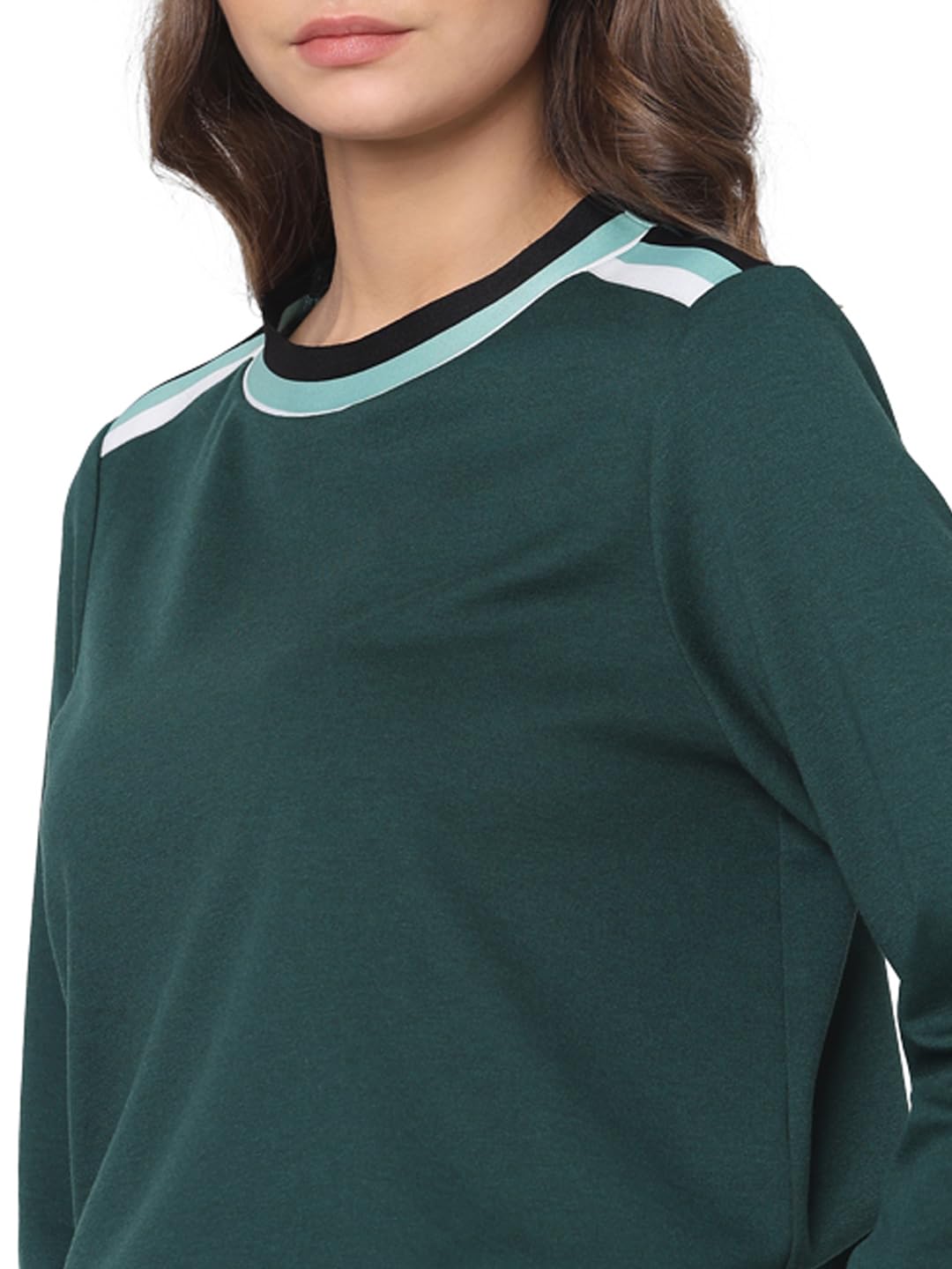 Women's Polyester Blend Round Neck Sweatshirt - Image 6