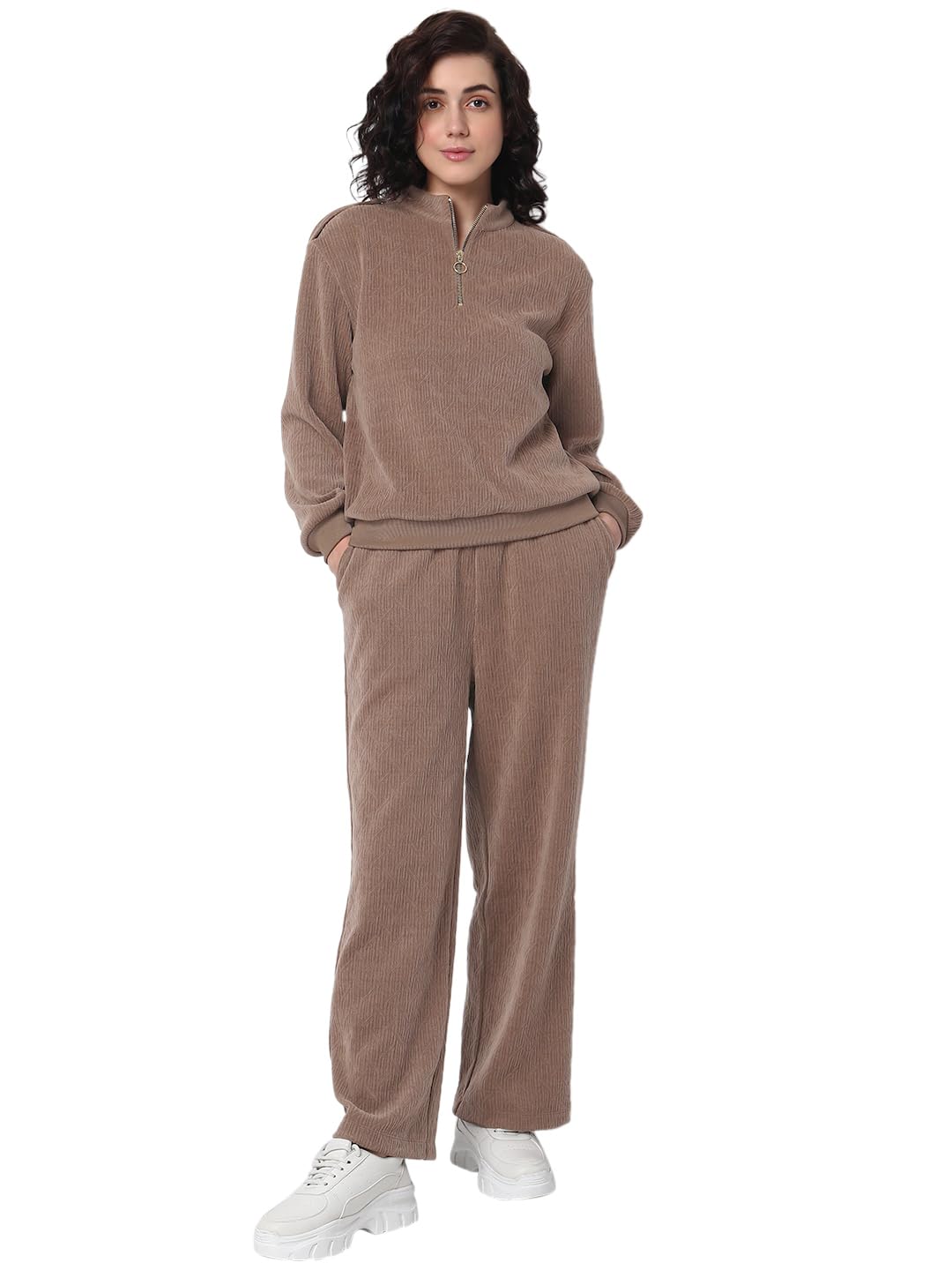 Women's Polyester Blend Round Neck Sweatshirt - Image 5