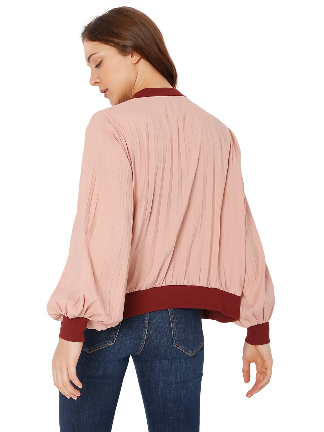 Women's Standard Length Polyester Stylised Jacket - Image 4