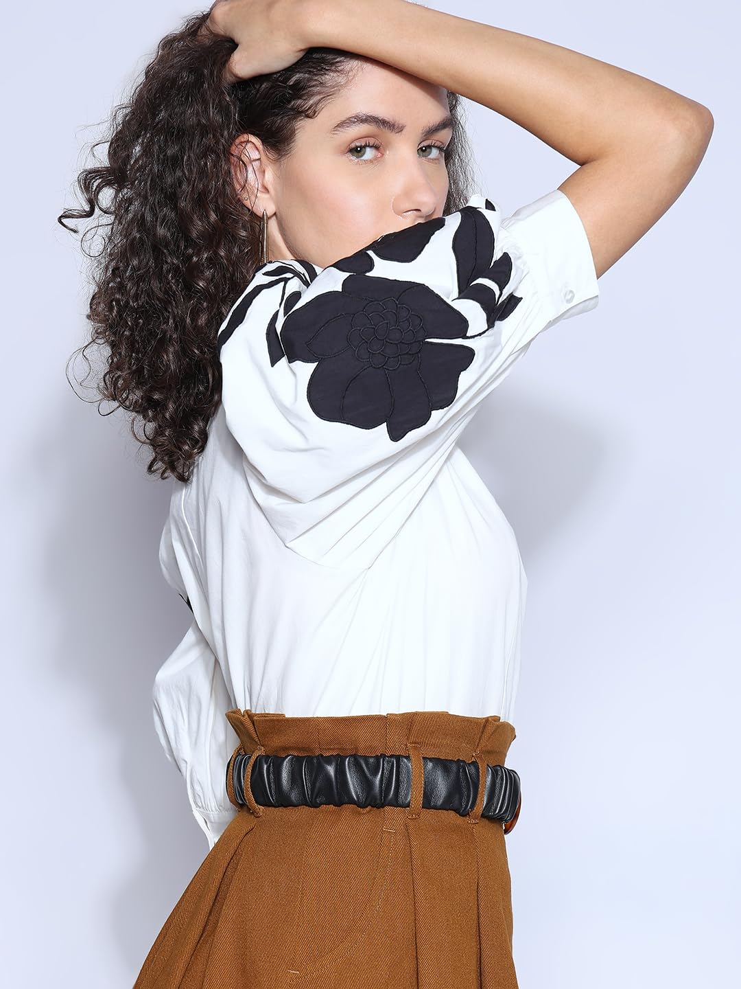 Women's Cotton Solid Regular Fit T-Shirt - Image 2