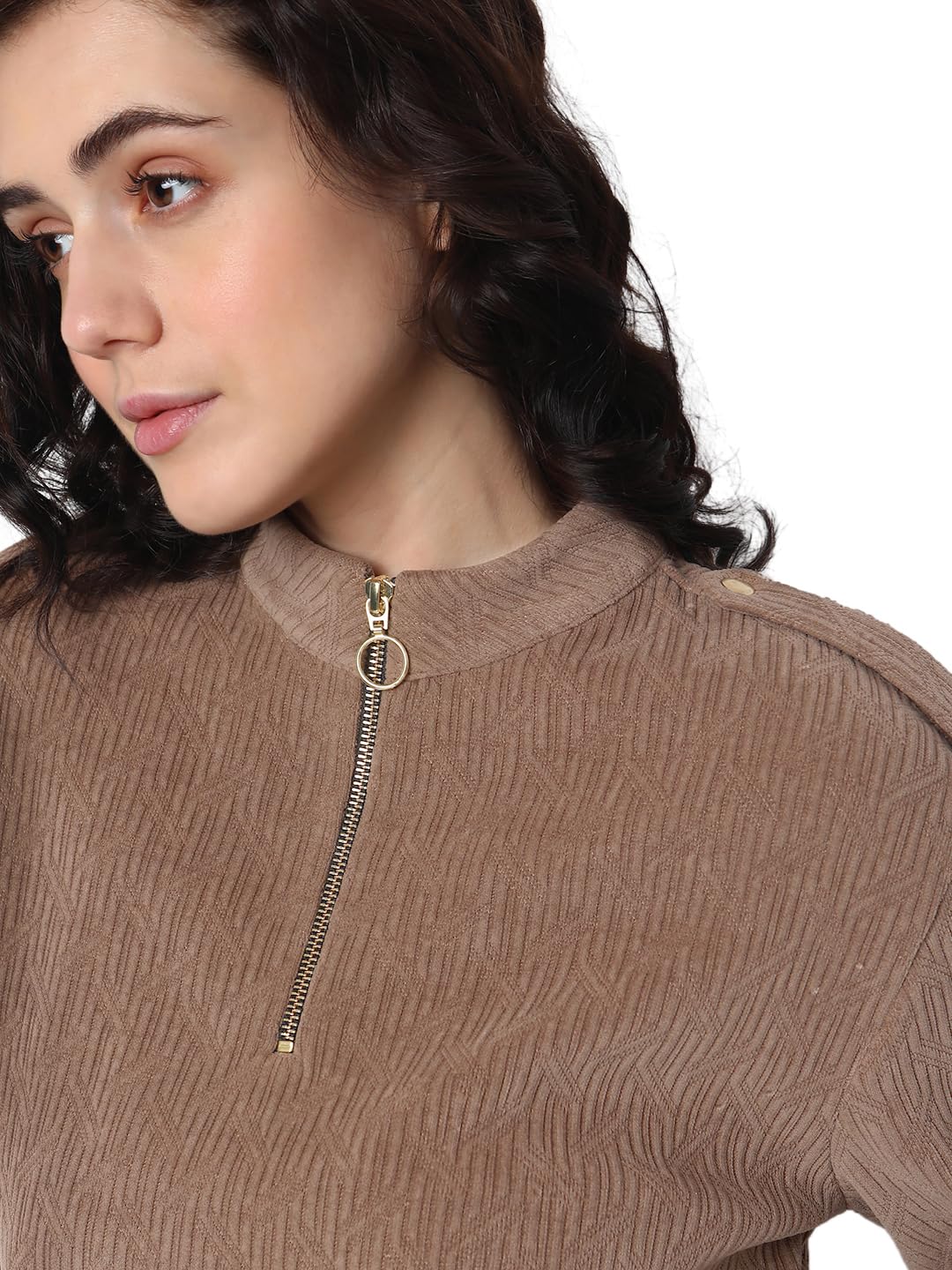 Women's Polyester Blend Round Neck Sweatshirt - Image 6