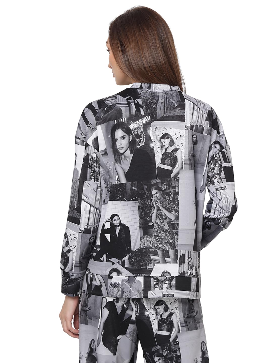 Women's Polyester Blend Round Neck Sweatshirt - Image 4