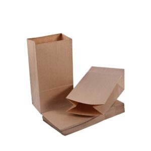 Paper Bags 6" X 4" X 12" 100 Pieces Fold Top